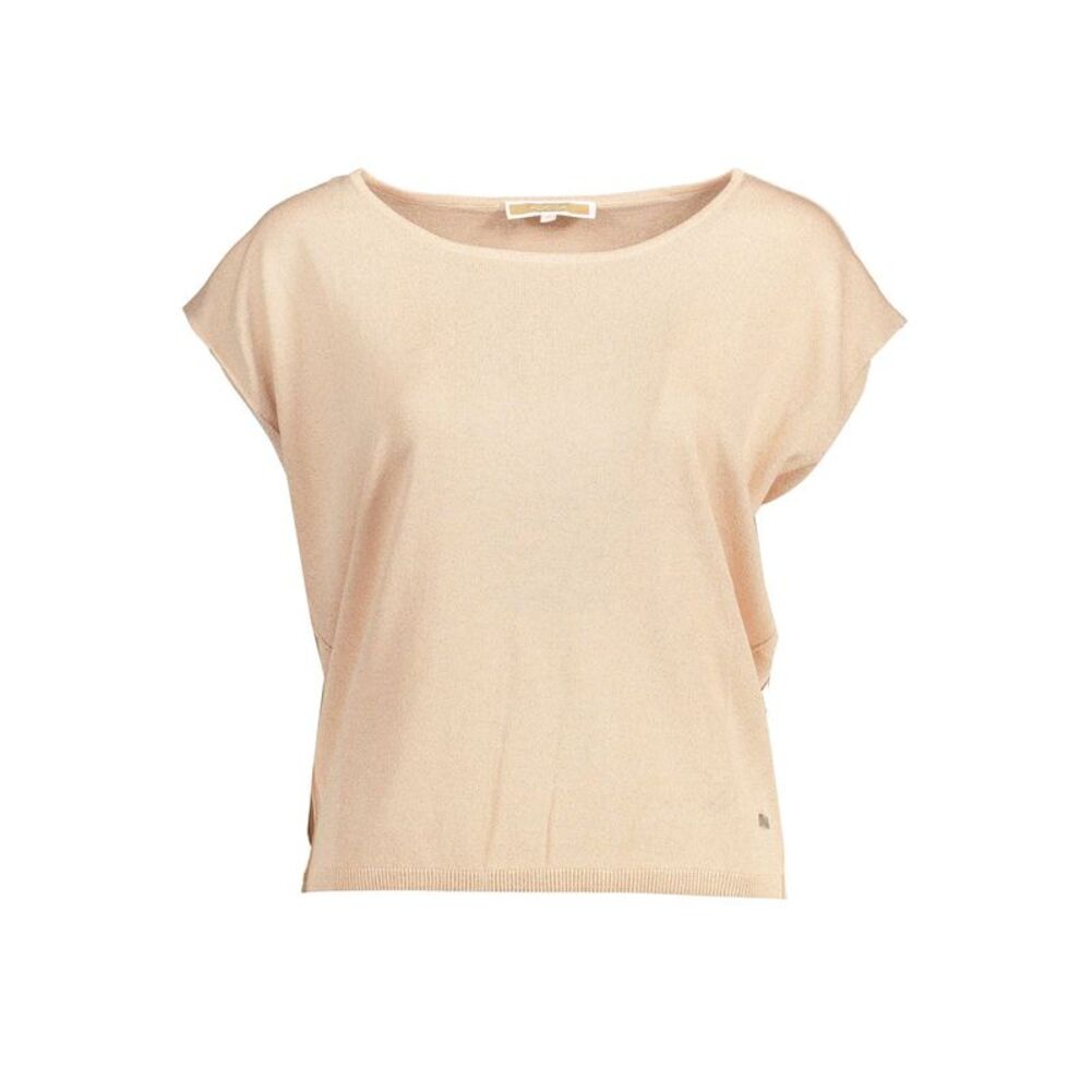 Kocca Knit Top Short Sleeves Women Pink Tops